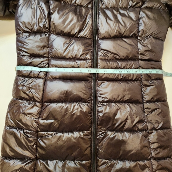 LUCKY Brand Womens Sz L Knee Length Cozy Lined Zip Front Puffer Chocolate NWOT - Picture 16 of 16
